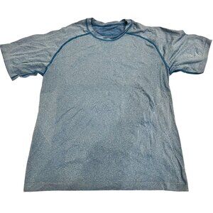 Men's Light Blue Lululemon Short Sleeve Shirt Size Small